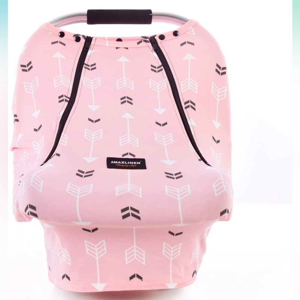 Acrabros Summer Pink multifunctional car seat canopy.